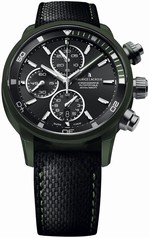 Maurice Lacroix Pontos S Extreme Black Dial Leather Men's Watch PT6028-ALB21-331