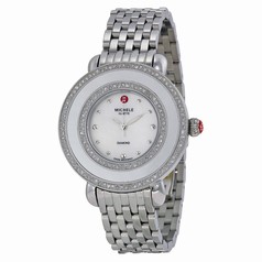 Michele Cloette Diamond Mother of Pearl Dial Stainless Steel Ladies Watch MWW20E000001