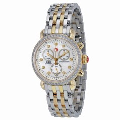 Michele CSX 36 Mother of Pearl Diamond Dial Two-tone Ladies Watch MWW03M000158
