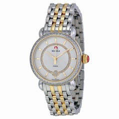 Michele CSX Elegance White Mother of Pearl Dial Two-tone Ladies MWW03T000042