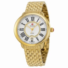Michele Serein Mother of Pearl Dial Gold-tone Stainless Steel MWW21B000017