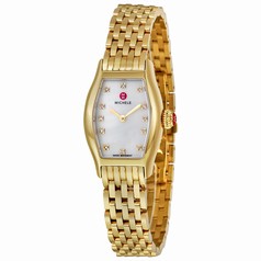 Michele Urban Coquette Mother of Pearl Dial Gold-plated Ladies Watch MWW08A000238