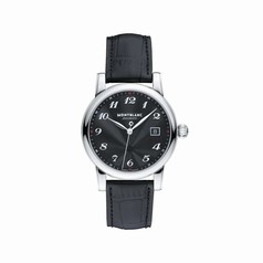 Montblanc Star Black Dial Alligator Leather Automatic Men's Watch 107314