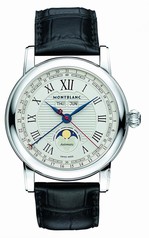 Montblanc Star Silver Dial Moon Phase Automatic Men's Watch 113645