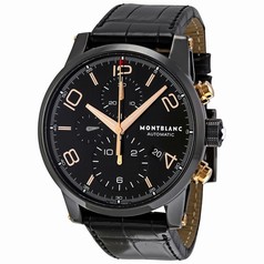 Montblanc Timewalker Black Steel Chronograph Men's Watch 105805