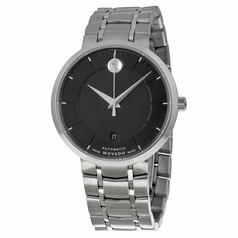 Movado 1881 Automatic Black Dial Stainless Steel Watch 0606914