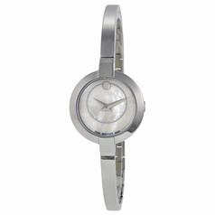 Movado Bela Mother of Pearl Dial Stainless Steel Bangle Ladies Watch 0606616