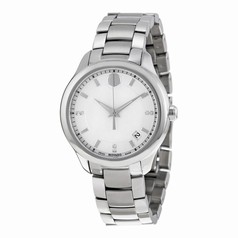 Movado Bellina White Mother Of Pearl Dial Ladies Stainless Steel Watch 0606978