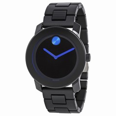 Movado Bold 42 mm Black Dial TR90/Polyurethane Stainless Steel Unisex Watch 3600099