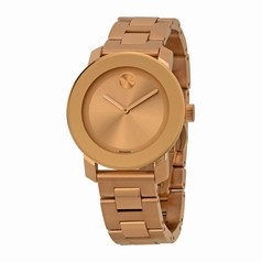 Movado Bold Rose Gold-tone Stainless Steel Unisex Watch 3600342