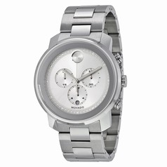 Movado Bold Silver Dial Stainless Steel Case and Band Men's Quartz Watch 3600276