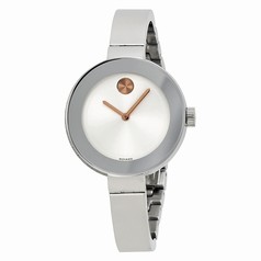 Movado Bold Silver Dial Stainless Steel Ladies Watch 3600194
