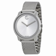 Movado Bold Silver Dial Stainless Steel Mesh Ladies Watch 3600241
