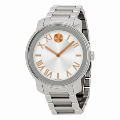 Movado Bold Silver Dial Stainless Steel Unisex Watch 3600196