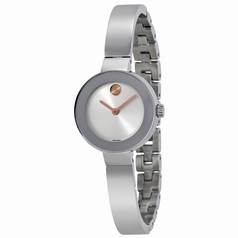 Movado Bold Silver Sunray Dial Stainless Steel Unisex Quartz Watch 3600284