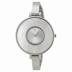 Movado Brila Silver Dial Mother of Pearl Bezel Stainless Steel Ladies Watch 0606561