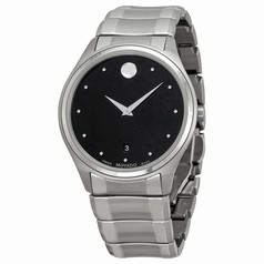 Movado Celo Black Dial Stainless Steel Men's Watch 0606839