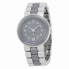 Movado Cerena Lilac Dial Lilac Ceramic and Stainless Steel Ladies Watch 0606554