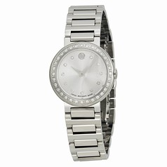 Movado Concerto Silver Dial Stainless Steel Ladies Watch 0606793
