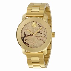 Movado Gold Metallic Museum Dial Yellow Gold Ion-Plated Stainless Steel Unisex Watch 3600346