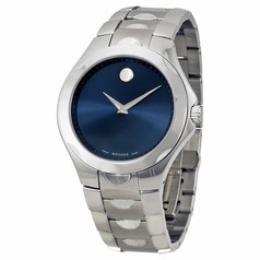 Movado Luno Stainless Steel Blue Dial Men's Watch 0606380
