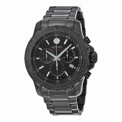Movado Series 800 Chronograph Black PVD Stainless Steel Men's Watch 2600119