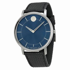 Movado TC Blue Dial Leather Men's Watch 0606846