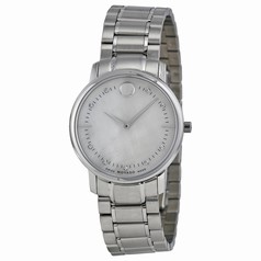 Movado TC Diamond Mother of Pearl Dial Stainless Steel Ladies Watch 0606691