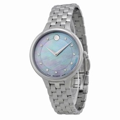 Movado Trevi Gray Mother of Pearl Dial Stainless Steel Ladies Watch 0606811
