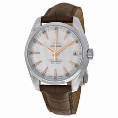 Omega Aqua Terra 150m Master Co-Axial Silver Dial Brown Leather Men's Watch 23113392102003