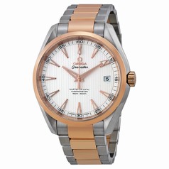 Omega Aqua Terra Automatic Silver Dial Steel and 18kt Rose Gold Men's Watch 23120422102001