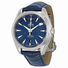 Omega Aqua Terra Blue Dial Blue Leather Men's Watch 231.13.42.22.03.001