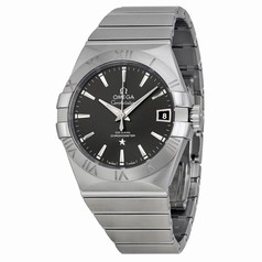 Omega Constellation Automatic Co-Axial Dark Grey Dial Stainless Steel Unisex Watch 12310382106001