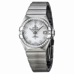 Omega Constellation Automatic Diamond Mother of Pearl Dial Ladies Watch 12315272055001