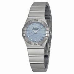Omega Constellation Blue Mother of Pearl Dial Stainless Steel Ladies Watch 12310246057001