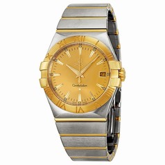 Omega Constellation Champagne Dial Stainless Steel and Yellow Gold Ladies Watch 12320356008001