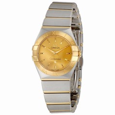 Omega Constellation Champagne Dial Two Tone Ladies Watch 12320246008001