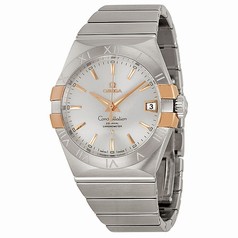 Omega Constellation Co-Axial Automatic Steel and Rose Gold Men's Watch 12320382102004