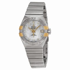 Omega Constellation Co-Axial Mother of Pearl Stainless Steel Ladies Watch 12320272055005