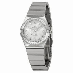 Omega Constellation Diamond Mother of Pearl Dial Stainless Steel Ladies Watch 12315276055003