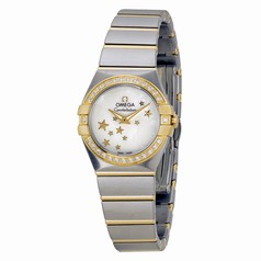 Omega Constellation Mother of Pearl Dial Steel and Yellow Gold Ladies Watch 12325246005001