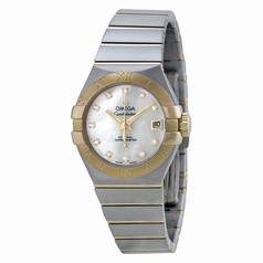 Omega Constellation White Mother of Pearl Dial Ladies Watch 12320272055003