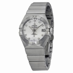Omega Constellation White Mother of Pearl Steel Ladies Watch 123.10.27.20.55.001