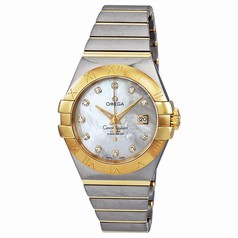 Omega Constellation White Mother of Pearl Steel Ladies Watch 123.20.31.20.55.002