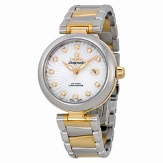 Omega DeVille Ladymatic Mother of Pearl Steel and 18kt Yellow Gold Ladies Watch 42520342055002