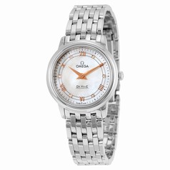 Omega DeVille Mother of Pearl Dial Stainless Steel Ladies Watch 42410276055001