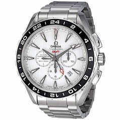 Omega Seamaster Aqua Terra White Dial Automatic GMT Stainless Steel Men's Watch 231.10.44.52.04.001