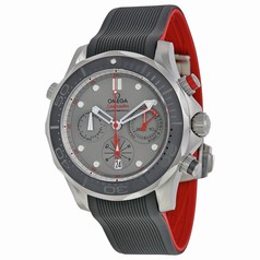 Omega Seamaster Diver 300 Chronograph Automatic Grey Dial Black Rubber Men's Watch 21292445099001