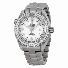 Omega Seamaster Planet Ocean Automatic Diamond White Dial Stainless Steel Ladies Watch 23215382004001