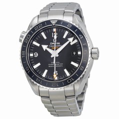 Omega Seamaster Planet Ocean GMT Black Dial Steel Men's Watch 23230442201001